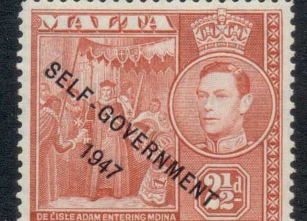 Malta-1953-KGVI-Pictorial-Opt-Self-Government-2-5d-MLH