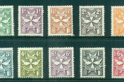 Malta-1968-Postage-Dues-MLH