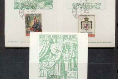 Malta-1972-Sovereign-Military-Order-Arms-3x-Maxicards