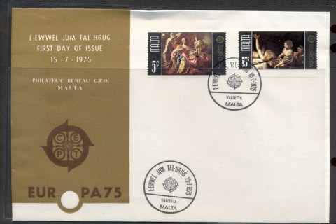 Malta-1975-Europa-Paintings-FDC