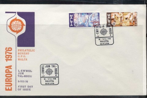 Malta-1976-Europa-Pottery-FDC