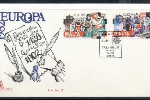Malta-1982-Europa-History-FDC