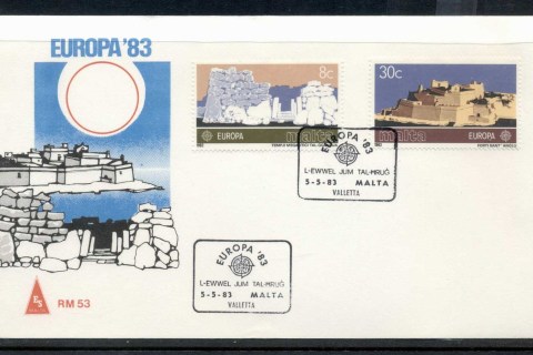 Malta-1983-Europa-Human-Genius-FDC
