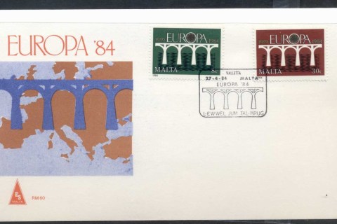 Malta-1984-Europa-Bridge-FDC