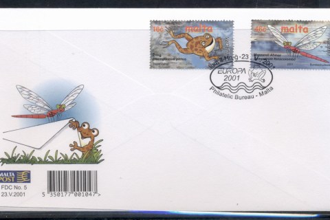 Malta-2001-Europa-Water-FDC