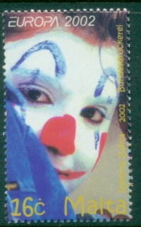 Malta-2002-EUROPA-Stamps-The-Circus-MUH