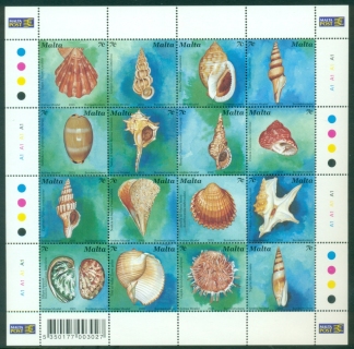 Malta-2003-Fauna-Seashells-MS-MUH-XL-Shipping-