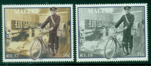 Malta-2008-EUROPA-Stamps-Writing-Letters-MUH