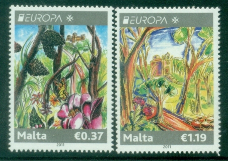 Malta-2011-EUROPA-Stamps-Forests-MUH
