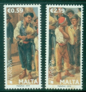 Malta-2014-EUROPA-Stamps-Musical-Instruments-MUH