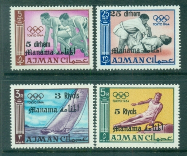 Manama-1966-Mi10-13-Olympics-Currency-revalued-on-Ajman-MUH-lot84474