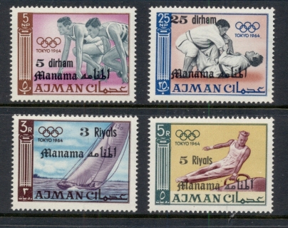 Manama-1966-Mi10-13-Summer-Olympics-Tokyo-MUH