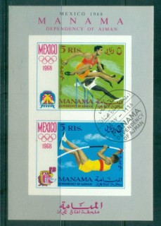 Manama-1968-Mexico-Olympics-MS-CTO-lot77283