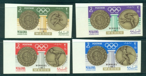 Manama-1968-Mi121-124-Summer-Olympics-Mexico_1