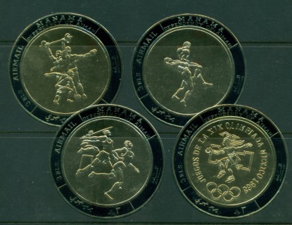 Manama-1968-Mi224-231-Summer-Olympic-Mexico