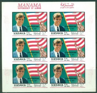 Manama-1969-Mi212B-Robert-Kennedy-in-Memoriam-sheetlet-IMPERF-MLH