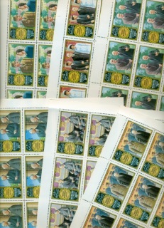Manama-1971-Mi633-638-Charles-de-Gaulle-Death-Anniversary-sheets-folded-MUH
