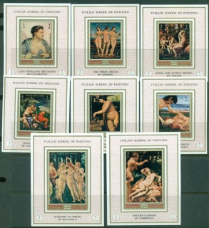 Manama-1971-Mi646-653-Italian-School-of-Painting-6xDLMS-MLH