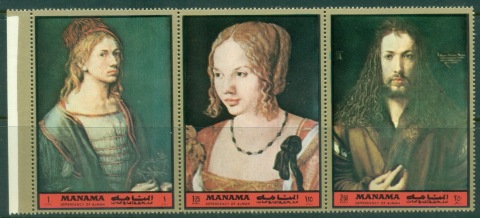 Manama-1972-Mi974-976-Paintings-by-Albrecht-Durer-MLH