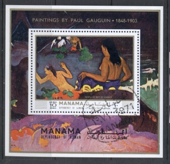 Manama-1972-MiMS169A-Paintings-by-Paul-Gaugin-MS-CTO