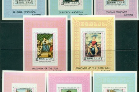 Manama-1970-MiA368A-H-Xmas-Paintings-by-Raphael-8xDLMS-MLH