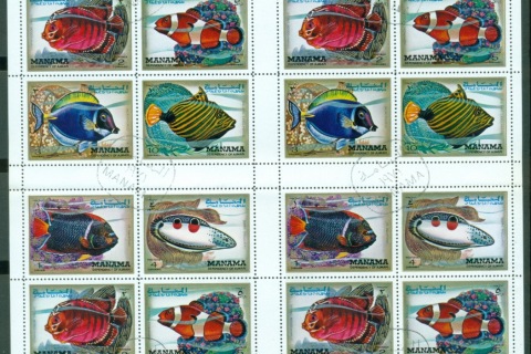 Manama-1971-Mi777-782-Marine-Life