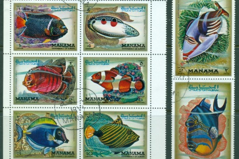 Manama-1971-Mi777-784-Marine-Life