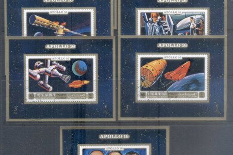 Manama-1972-Apollo-16-Space-Program-7xMS-IMPERF-CTO