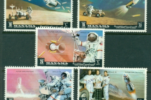 Manama-1972-Mi1062-Apollo-15-Space-Mission-CTO