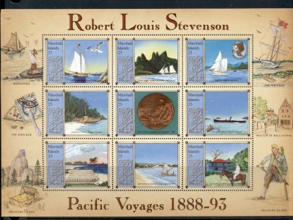 Marshall-Is-1988-Robert-Louis-Stevenson-Pacific-Island-Voyages-MS-MUH