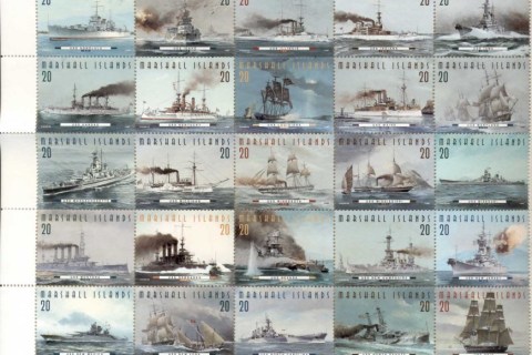 Marshall-Is-1997-US-Warships-sh50-folded-MUH