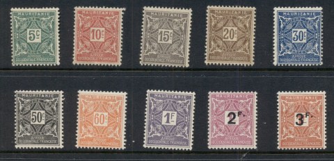 Mauritania 1914-27 Postage Dues