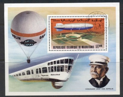 Mauritania 1976 Zeppelin 75th Anniv. MS