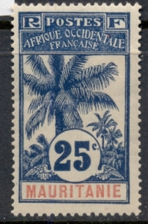 Mauritania 1906-7 Oil Palms 25c