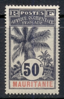 Mauritania 1906-7 Oil Palms 50c