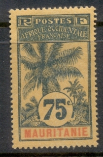 Mauritania 1906-7 Oil Palms 75c