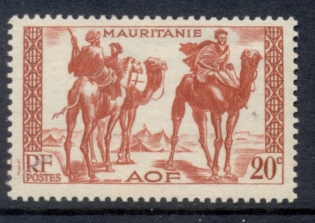 Mauritania 1938-40 Camel Riders 20c