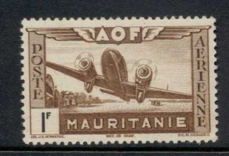 Mauritania 1942 Airmail 1f