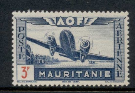 Mauritania 1942 Airmail 3f