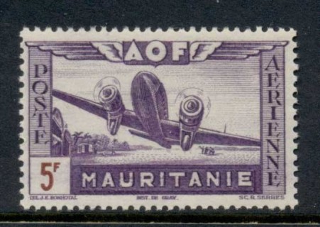 Mauritania 1942 Airmail 5f