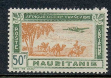 Mauritania 1942 Airmail 50f