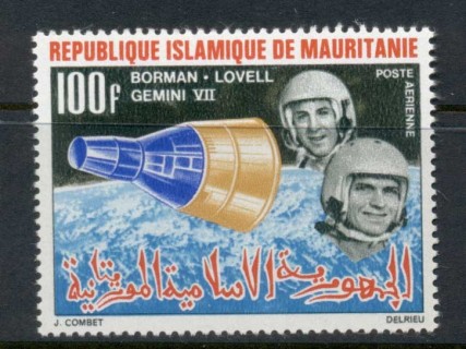 Mauritania 1966 Space Achievements 100f Gemini VII