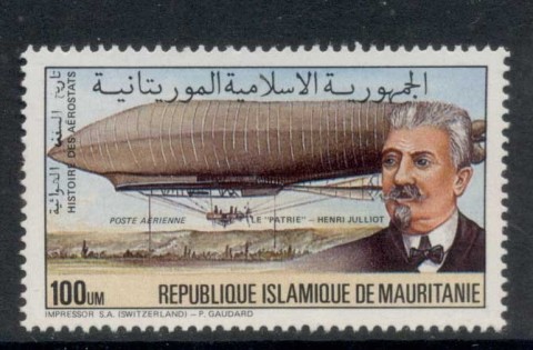 Mauritania 1976 Zeppelin 100u