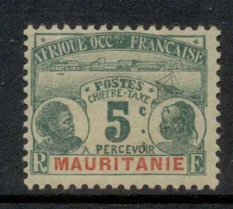 Mauritania 1906-07 Postage Dues 5c