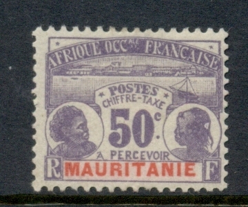 Mauritania 1906-07 Postage Dues 50c