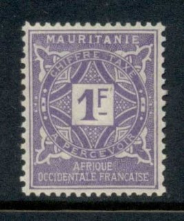 Mauritania 1914 Postage Dues 1f