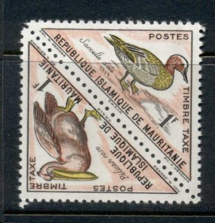 Mauritania 1963 Postage Due Birds pr 1fr