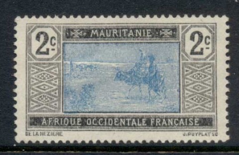 Mauritania 1913-38 Crossing desert 2c