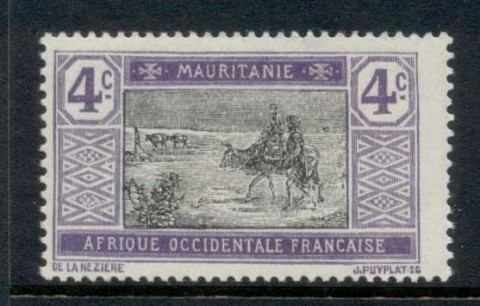 Mauritania 1913-38 Crossing desert 4c