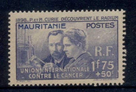 Mauritania 1938 Madame Curie